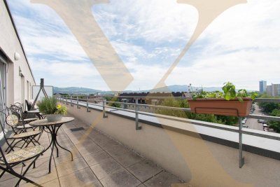 Traumhafte 5-Zimmer-Wohnung mit großzügigen Dachterrassen in zentraler Urfahraner Lage zu vermieten!