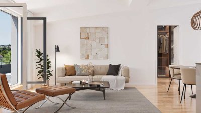 Ihr neues Zuhause: 2-Zimmer-Neubau + Dachterrasse-Oase + TG-Stellplatz
