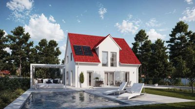 Neubau-Einfamilienhaus mit riesigem Grundstück