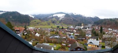 Schöne sonnige 1,5-Zimmer-Dachgeschosswohnung mit Balkon und Einbauküche in Schönau