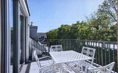 Attraktive 4-Zimmer Neubau Wohnung (möbliert) mit Dachterrasse in Feldmoching München