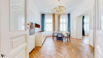 EXTRAVAGANTE 4-ZIMMER-ALTBAUWOHNUNG IN MARIAHILFER BESTLAGE