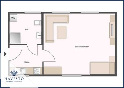 Stylische 1-Zimmer-Wohnung mit Einbauküche, Sanierten Bad in Top-Lage Magdeburg Sudenburg!