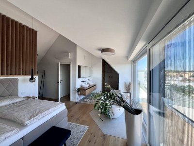 REPRÄSENTATIVES PENTHOUSE-JUWEL: Luxuriöses Dachgeschoss-Maisonette-Traum mit grandiosem Weitblick