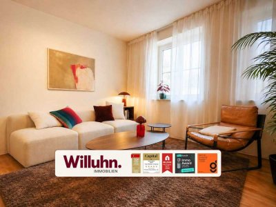 Erstbezug: modern renovierte Maisonette mit Balkon, EBK & Möblierung