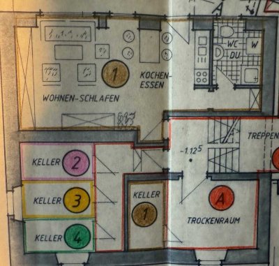 1 Zimmer Appartment mit ca. 36m2 im Zentrum von Stühlingen