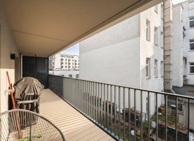 Pauschalmiete inklusive Warmwasser, Heizung &amp; Kühlung - Moderne 2-Zimmer-Wohnung mit großzügigem Balkon (15,74 m²) und stilvoller Ausstattung