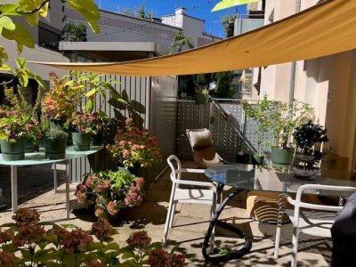 S-West: Mittendrin ein ruhiges LOFT. Wie ein Haus im Haus! Eigener Eingang. Hofseitig BARRIEREFREI!