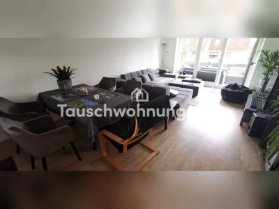 Tauschwohnung: Moderne Wohnung mit großem Balkon und offener Küche
