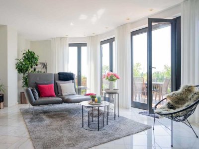 Großzügige, helle 3-Zimmer-Wohnung mit großer Sonnenterrasse und Garage!
