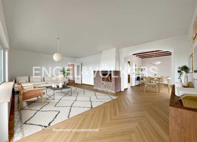 Freie 4-Zimmer-Wohnung mit Fernblick auf die Skyline Frankfurts!