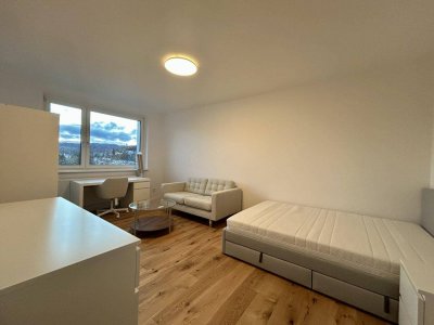 Möbliertes Zimmer in 2er-Frauen-WG direkt neben der JKU mit Pöstlingbergblick