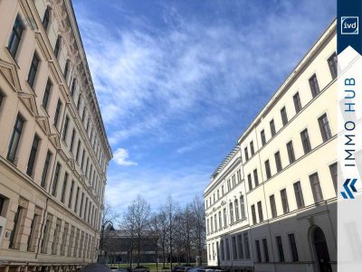 ++ Zentral im Waldstraßenviertel: Altbau-Erdgeschosswohnung mit Tageslichtbad und Abstellraum ++