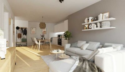 Clever geschnittene Wohnung mit offenem Wohn-Küchenbereich