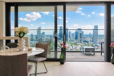 Absolute Rarität: Luxus Apartment mit einmaligem Skylineblick im 140West Tower