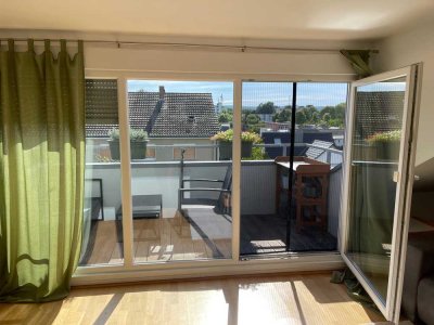 2 Zimmer, Offne kuchen, Wannen-Duschbad, Carport, Balkon, kleiner Kaminofen und Keller