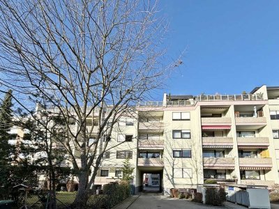 NAHE MÖGELDORFER PLÄRRER UND TIERGARTEN: 2-ZIMMER-ETW MIT SÜDLOGGIA, EBK UND 2 AUSSEN-STELLPLÄTZEN