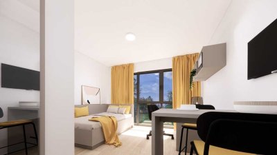 FOUR Marburg - Studio - Modernes Apartment mit Stil und Weitblick