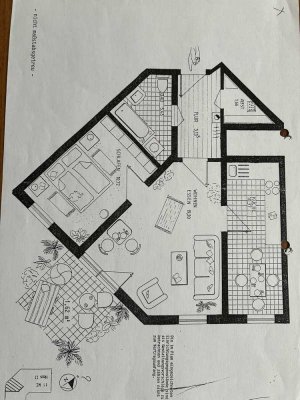 Helle 2-Zimmer-Wohnung mit Balkon im 1. OG in Aising