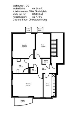 Attraktive und gepflegte 3-Raum-Wohnung mit Balkon in Sarstedt