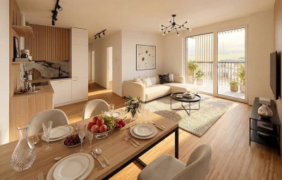 Attraktive 3-Zimmer Wohnung mit Balkon (Top A2.02)