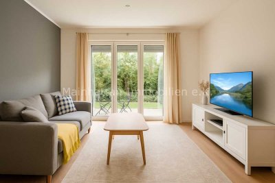 Zentrale 2-Zimmer-Wohnung mit Terrasse | Grüne Ruheoase mitten in der Stadt