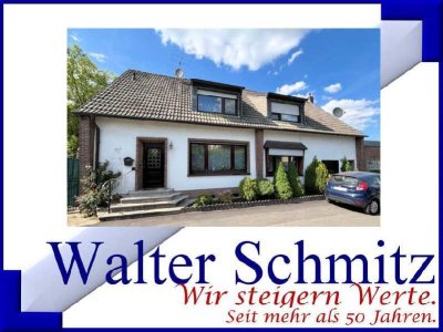 Zwei Doppelhaushälften mit 3 Garagen und Werkstatt - eine wird frei, eine ist solide vermiete