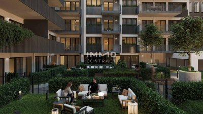 NEU! Preis jetzt sichern: 3 Zimmer Gartenwohnung, U6 Burggasse - Erstbezug im modernen Wohnprojekt - WOHNEN AM PARK