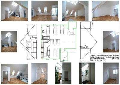 GROSSRAUM-STUDIO WHG im DG - LOFTCHARAKTER -