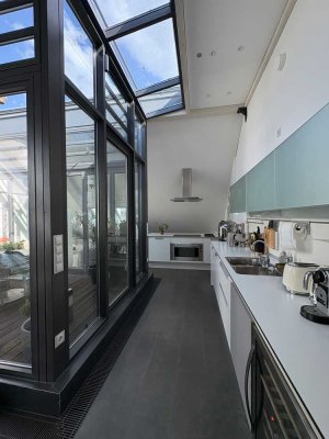 Architekten Maisonette Wohnung im Nordend mit Atrium / Terrasse