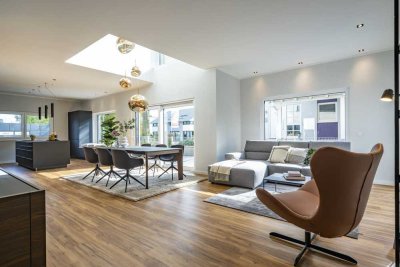 Villa im Bauhausstil KfW 40 mit Grundstück!