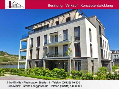 **Erste Reihe in Bingen am Rhein** 3 Neuwertige Luxus-Wohnungen mit Rhein- und Weinbergblick i