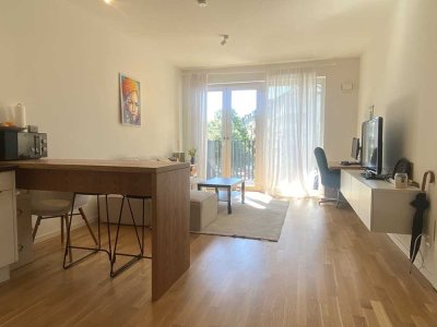 Stilvolle 1,5-Raum-Terrassenwohnung mit Einbauküche in Frankfurt am Main