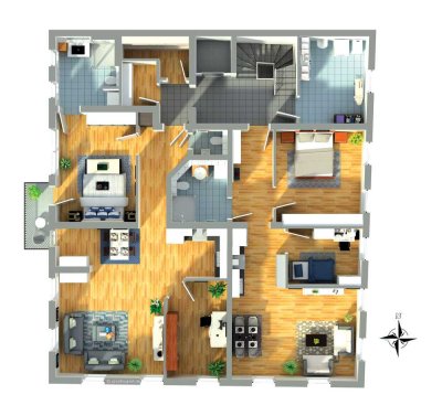 Barrierefreie 3 Zimmer Wohnung W5 im 2. OG links