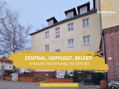 *** Zentral, gepflegt, belebt - 4 Zimmer Wohnung in Erfurt ***