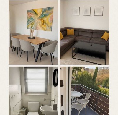 Möblierte, modernisierte 3-Zimmer-Wohnung mit Balkon in Böblingen-Tannenberg (ca. 70 m²)
