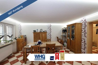 2-3-Zimmer-Erdgeschosswohnung mit Garage und großem Gartenanteil