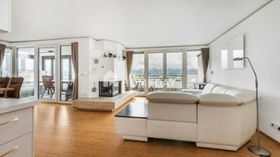 Stilvoll wohnen mit Weitblick – exklusive Wohnung mit Wintergarten, zwei Balkonen und Kamin