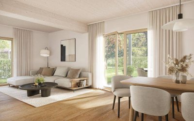 GRÜNE STADTVILLEN - 3 Zimmer mit 140m² Garten | Holzbauweise - Ruhig - Grün | Provisionsfrei!