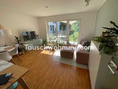 Tauschwohnung: Schöne, helle 2-Zimmerwohnung mit Garten, 250 m zum Rhein