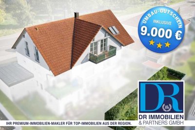 Zentrale 4-Zi-Whg über das gesamte DG! Mit Südbalkon und Einzelgarage