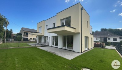 Top-Neubau in Markgrafneusiedl: 5-Zimmer-Ziegelhaus mit Eigengarten, Balkonen 2 Stellplätze – schlüsselfertig!