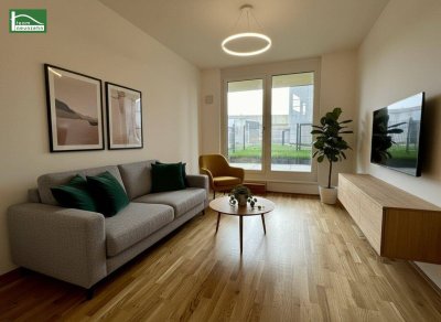 Moderne 2-Zimmer-Wohnung mit Garten &amp; Terrasse in 1220 Wien - ab Mai verfügbar!