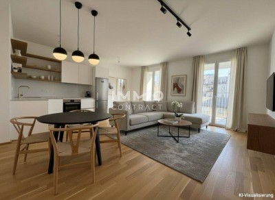Zentral begehbare 3-Zimmer-Wohnung mit zwei Balkonen &amp; Ost-West-Ausrichtung – BEIM DONAUUFER