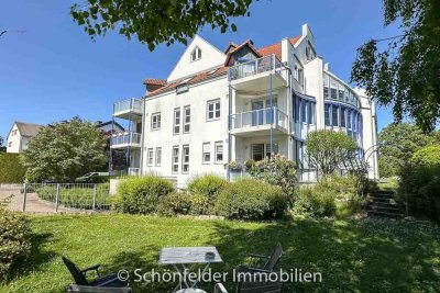 Pfiffige Single-Wohnung in ruhiger Feldrandlage mit Sonnenbalkon und Gartennutzung