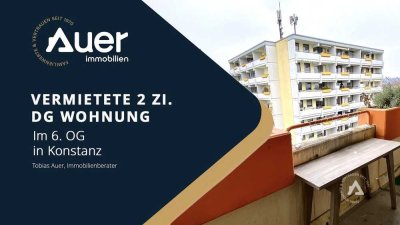 Hoch hinaus! Vermietete 2 Zi. DG Whg. in Konstanz