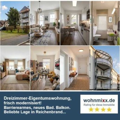 Frisch modernisierte Wohnung mit Balkon in schöner Lage von Reichenbrand