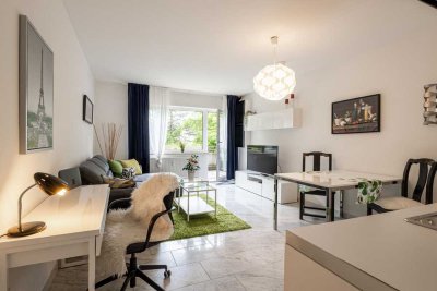 Modern eingerichtete 2-Zimmer-Wohnung mit Balkon und Tiefgaragenplatz in Essen-Süd