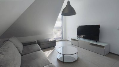 Provisionsfreier, voll möblierter Erstbezug 55m² 2-Zimmer DG-Wohnung im 3. Liftstock optimal für Singles oder Paare mit 6,5m² Balkon