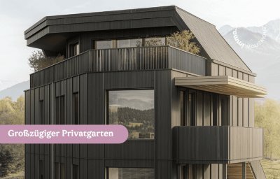Exklusive 3-Zimmer-Neubau-Erdgeschosswohnung 107 m² mit 76 m² Privatgarten und 23 m² Terasse in Natters bei Innsbruck